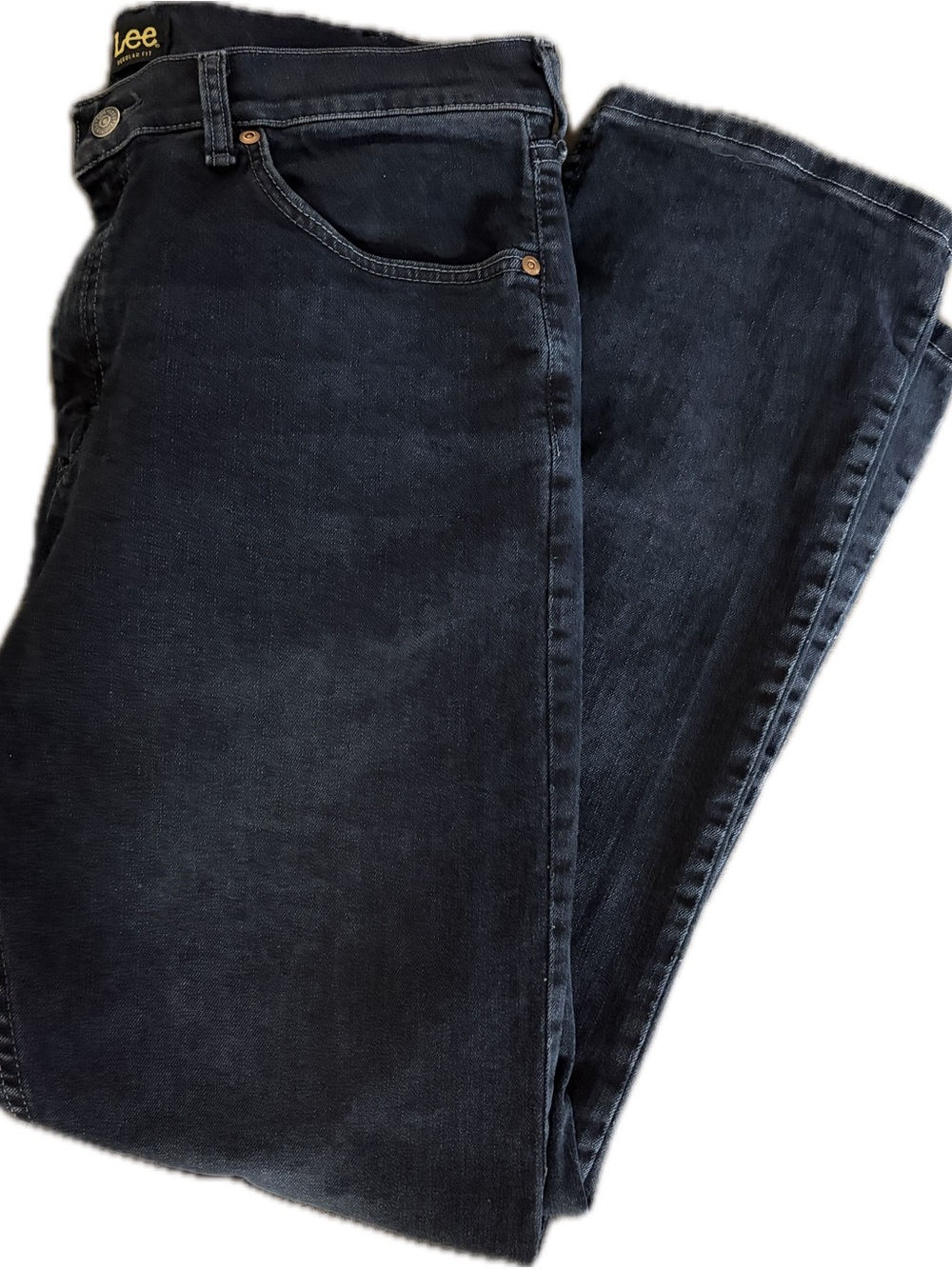 Lee mens Navy Straight-Leg Jeans